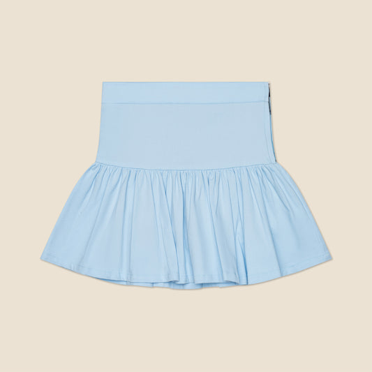 Millie and the Stretch Twill Skirt in Light Blue