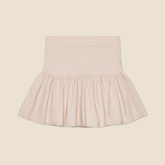 Millie and the Stretch Twill Skirt in Khaki